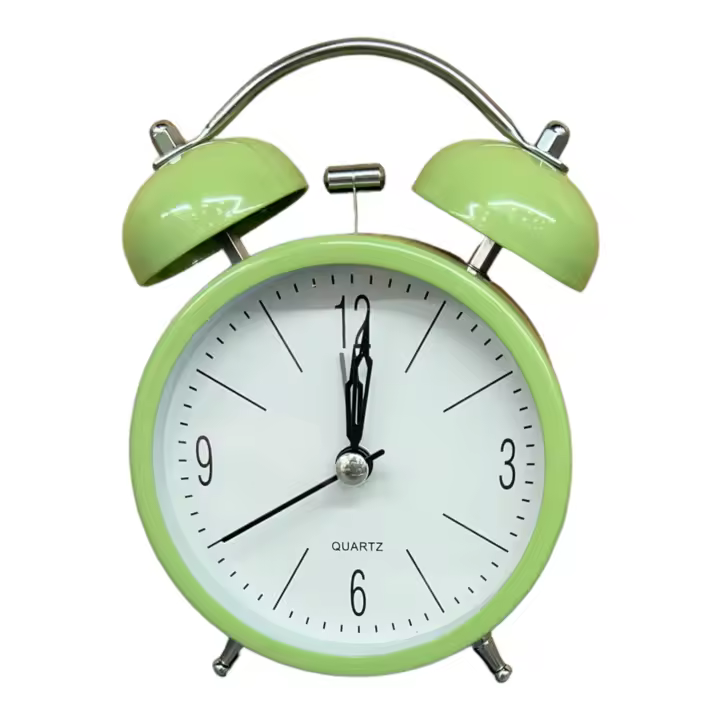 Reloj Despertador de mesa Analógico Silencioso sin Tic Tac y con Alarma (6 Colores): ¡Despierta con estilo!. - 1