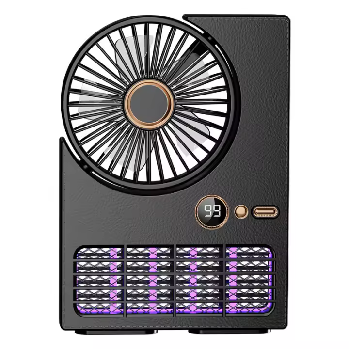 Lámpara Repelente de mosquitos con ventilador dos en uno para acampar, Carga USB, Repelente de mosquitos para Exterior, Repelente de mosquitos con Carga Eléctrica, se puede Colgar en la pared, ventilador Silencioso portátil - 1