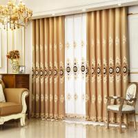 Cortinas Europeas De Tules Con Bordado De Girasoles Y Ceniza Para Sala De Estar Comedor Dormitorio Blanco Negro Cortina Translúcida Antipolvo - details 0