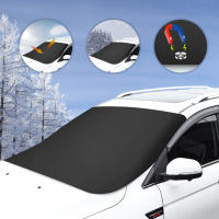 Cubierta De Nieve Para Coche Con Magnets Protector De Parabrisas Impermeable Para Invierno Cubierta De Sol De Tela Acolchada Cubierta De Ventanas Del Coche - details 2