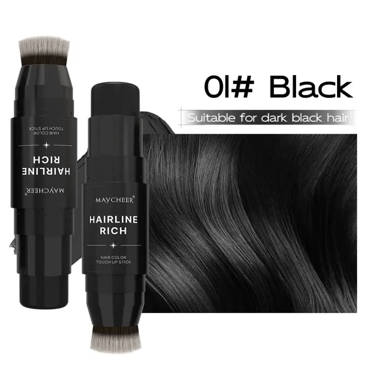 Polvo corrector de raíz de cabello | Polvo tonificador de color de cabello Rellenador de línea de cabello duradero Lápiz corrector de cabello temporal Lápiz de color de cobertura de cabello duradero para adultos Amigos Esteticistas - 1