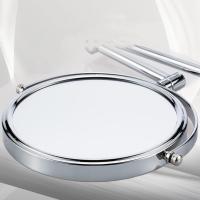 Espejo de baño de pared con aumento de 3x, espejo de belleza retráctil y plegable para baño, espejo de tocador de afeitado redondo de doble cara para spa y hotel en casa, 8 pulgadas - details 0