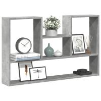 vidaXL Estantería de pared madera de ingeniería 99x15x60 cm en color Blanco/Madera antigua/Gris sonoma y más | almacenamiento funcional diseño moderno para baño dormitorio sala - details 5