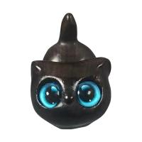 Mini Adornos De Gato Lindo Figuras De Madera Carved a Mano Para Escritorio Decoración Estilo Pastoral Tema Animal Sin Personalizar - details 11