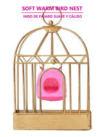 Casa De Pájaro Invierno Caliente Para Periquito De Poliéster Plush Accesorios De Jaula De Mascotas Pequeñas Cueva Colgante Sillín De Sueño - details 0