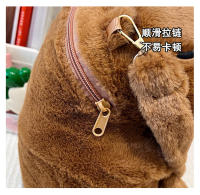 Mochila De Peluche Kawaii Con Capybara Simulación De Flor Y Fruta Para Niños Mochila De Hombro Para Novia Regalo Tamaño 28cm Material Algodón - details 8