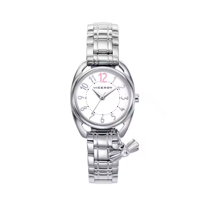 Viceroy 461046-05 Reloj de niña - Acero con charm de lazo - Comunión - 1