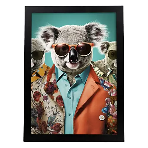 Nacnic Póster Fashion Koalas - Alta Calidad y Durabilidad - 1
