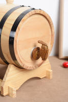 Barrel Retro De Madera Para Whiskey Y Vino Tinto De 1.5L/3L Gran Capacidad De Almacenamiento Con Grifo Accesorios Para Fabricación De Vino - details 3