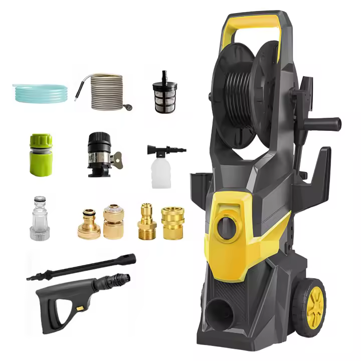 150bar Lavadora de alta presión para coche, bomba de agua, generador de espuma, limpiador de Tornado, accesorios para coche, 1500W-2000W Lavadora de automóviles - 1