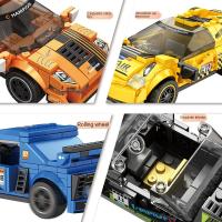 Coche De Carreras De Bloques Pequeños Para Regalar En Fiestas Navideñas Modelo Educativo De Construcción Compatible Con Lego Para Niños Y Niñas De 6 a 12 Años - details 1