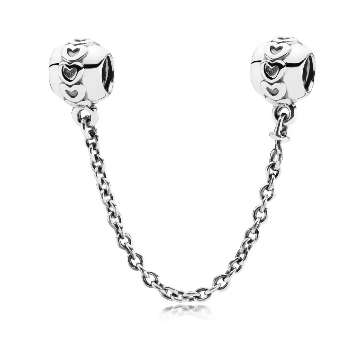 Cadena de seguridad Plata Corazones 5700302163100 - 1