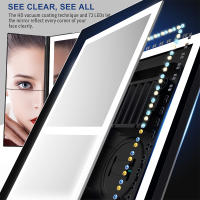 72 LED Light Vanity Mirror 1/2/3X Magnifying Cosmetic 3 Folding Makeup Mirrors 270 Rotation Stepless Dimmer Beauty Table Mirrors - details 8