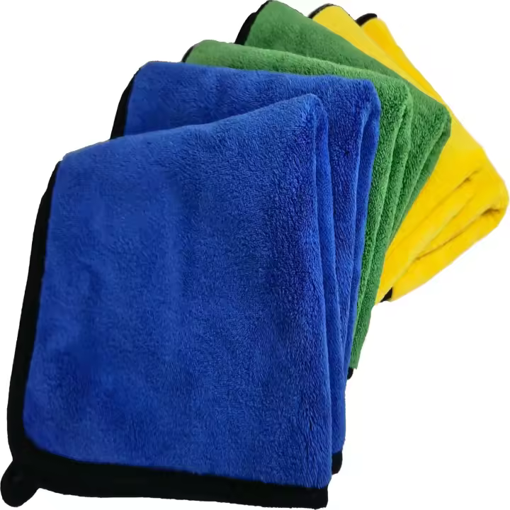 Juego de 6 paños de microfibra para coche. 820 g/m². para el mantenimiento, pulido, secado y limpieza interior y exterior del automóvil. Ultraabsorbente, Antiarañazos, Multiusos, Vidrio, Cocina - 1