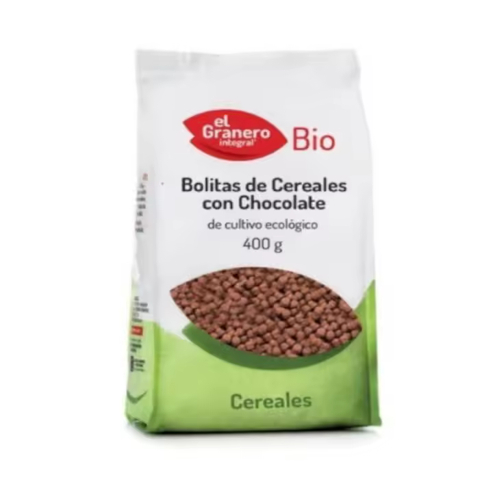 Bolitas De Cereales Con Chocolate Bio 400 gr El Granero - 1