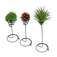 3Pcs Soporte De Planta De Metal En Forma De Piña Para Decoración De Balcón Y Hogar Estuche De Regalo Para Amantes De La Naturaleza - details 2