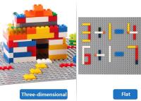 Placa De Base De Bloques Constructivos Para Niños Accesorios De Ladrillo Clásico Plástico ABS Compatible Con Lego Baseplate De 32*32 16X32 16X16 Con Puntos - details 10