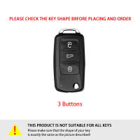 Funda De Llave De Coche En Cuero Y TPU Para VW Volkswagen Polo Tiguan Passat Golf MK Jetta Skoda Kodiaq Superb Octavia Seat - details 0