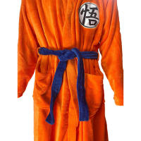 Bata Albornoz Dragon Ball Kanji GO Naranja - Talla XL - [EDICION LIMITADA] Tela Suave de Coralina Premium. Regalo Anime Original, Máxima Comodidad y Calidez - New Import - details 2