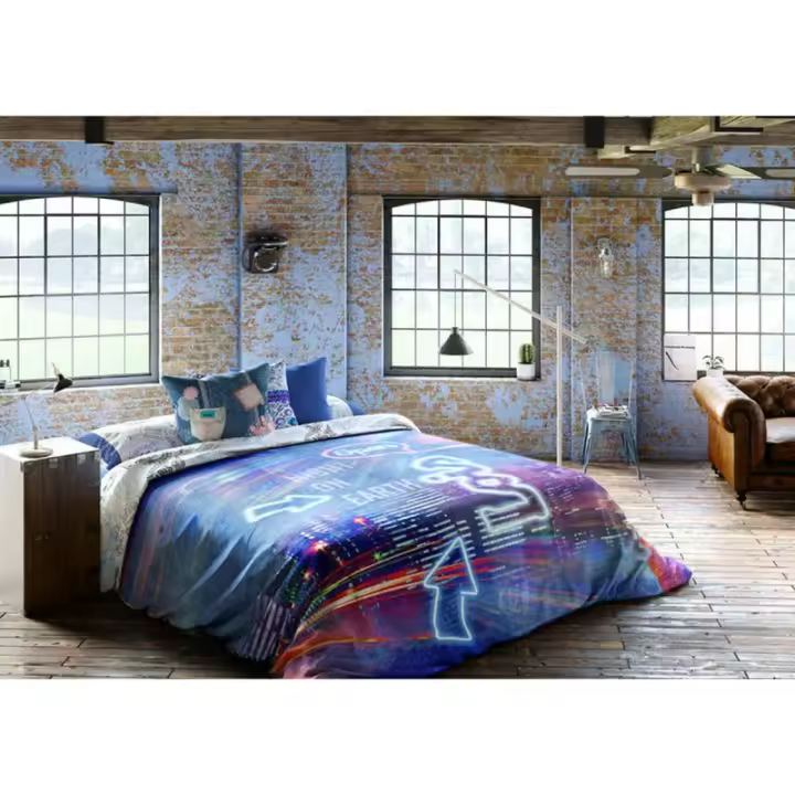 Lois - Funda Nórdica Lois NIGHT P. Azul Cama de 150 240 x 230 cm - 1