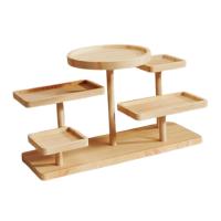Soporte De Tres Niveles Para Pastel Múltiple Estante De Mostrador Para Fiesta En Casa Restaurante Mesa De Dormitorio Material Madera - details 7