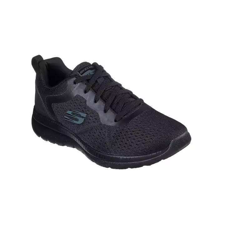 Skechers Zapatilla Mujer Bountiful Negro Tejido Malla Knit - 1
