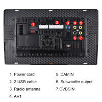 Podofo Radio De Coche 2 DIN 9" HD Autoradio Multimedia Player Carplay Bluetooth USB FM Cámara Soporte Control Del Volante Universal - details 11