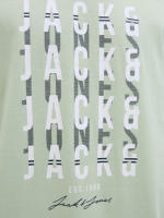 Jack & Jones SS25 Hombre Pack 2 Camisetas de Algodón Mod JJDELVIN logo estampado Moda Casual Informal REF 247813 - details 3