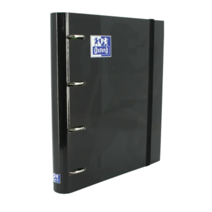CARPEBLOC OXFORD A4 NEGRO CARPETA ANILLAS CON RECAMBIO CARTÓN EUROPEANBINDER. - 1