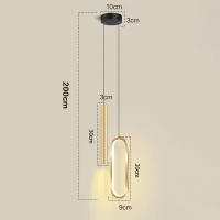 Lámpara Colgante Nórdica LED Para Iluminación Interior De Hogar Y Cocina Luces De Pared Para Dormitorio Y Sala De Estar Soporte Para Mesas De Comedor Iluminación De Ambiente Moderna - details 0