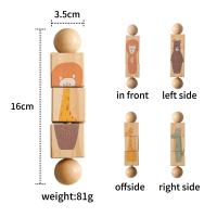 Juguete Educativo De Madera Para Bebés 1pc Campana De Mano Montessori Desarrolla La Habilidad Manual Juguete Clásico Educativo Para Niños Con Puzzle De Animal - details 14
