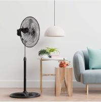 Ventilador de Pie de Alta Potencia 80W, 18pulgadas, 45cm de diametro, Ventilador Altura Regulable hasta 130cm, 3 Velocidad Ajustable, Con base Redondo Ancho para Mayor Estabilidad, Pequeñpos Aparatos de Electricos, Pequeños Electrodomesticos Climatizacion - details 0