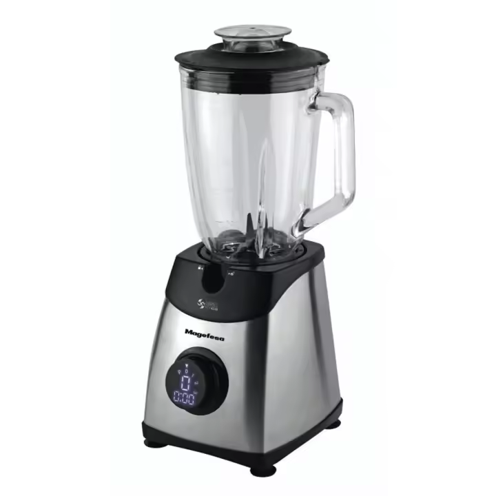 Batidora de Vaso de Cristal MAGEFESA WIRBEL, Pantalla LCD,1800W - 1