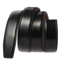 Cinturón De Cuero Genuino De 3.5cm Sin Hebilla Para Hombre Calidad Superior En Negro Y Marrón Adecuado Para Adultos - details 6