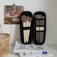 Estuche De Maquillaje Slim Organizador De Cosméticos Negro Portátil Para Viaje Caja De Almacenamiento De Belleza Con Cierre De Cremallera - details 2