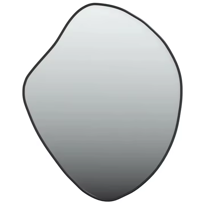 Espejo de Pared Negro 60x50 Cm de Vidrio y PVC - 1