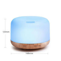 500ml difusor de aceites Esenciales, sin BPA humidificador ultrasónico con Mando a Distancia y 7 Diferentes Luces cambiantes - Apagado automático sin Agua,Blanco - details 2
