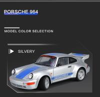 Porsche 964 Carrera RS 911 De 1:24 En Aleación Con Sonido Y Luz Vehículo Diecast Para Niños Regalos Con Retroceso Pullback - details 1