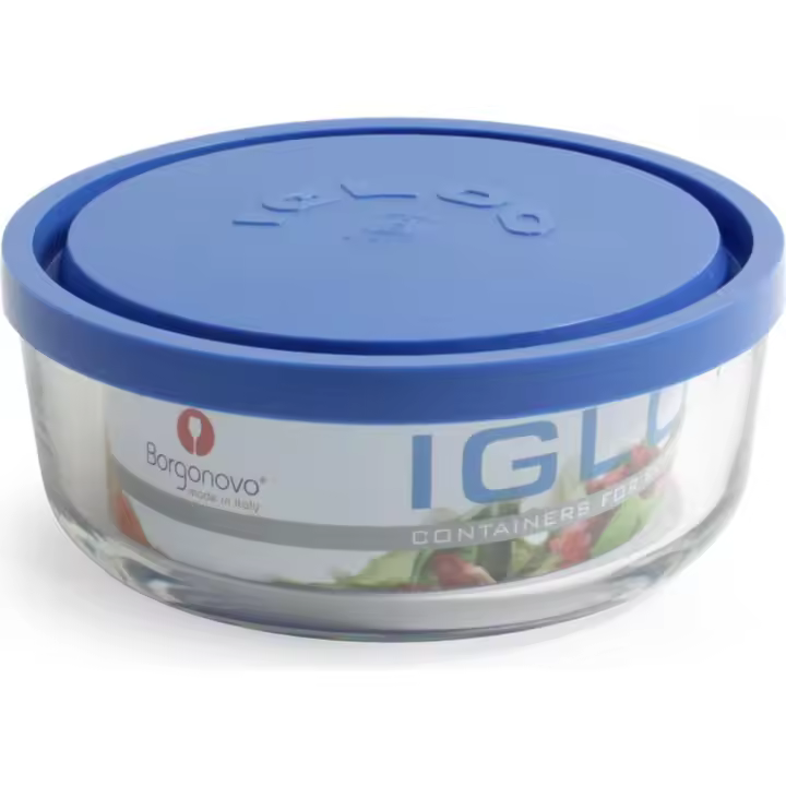 Borgonovo - Fiambrera de Vidrio Borosilicato con Tapa - Recipiente de Almacenamiento de Alimentos - Hermético y Resistente para Conservación y Transporte - 1