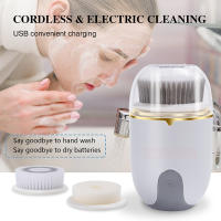 Cepillo De Limpieza Facial Ultrasonido Hello Face Máquina Automática De Limpieza Profunda Con Rotación 360 Recargable IPX-5 - details 1