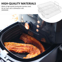 Rack De Air Fryer En Acero Inoxidable 1/2/3 Capas Grill Deshidratador Rack Plegable Accesorios Cocina Herramientas De Cocina - details 1