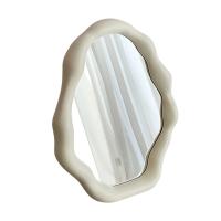 Espejo De Maquillaje En Forma De Nube Decorativo Estilo Crema Espejo De Peluquería Francesa De Pie Para El Vestidor Espejo De Pared Simple Y Desordenado - details 7