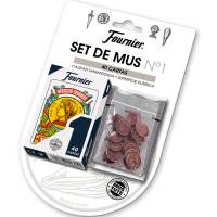 SET DE MUS Y TUTE FOURNIER con baraja de 40 cartas, 20 amarracos en bonita bolsa de transporte e instrucciones de juego - Juegos de siempre ideal para regalar - Juegos en familia - Calidad Fournier - details 0