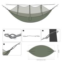 Relájate en Comodidad con la Hamaca Portátil de Nailon para Acampar, Mochileros, Viajes, Playa y Patio - BOPORO - details 5