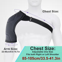 Almohadilla De Alivio De Dolor De Hombro 1Pc Muñequera De Compresión Ajustable Soporte Rotador Para Hombres Y Mujeres Apta Para Ambas Manos - details 8