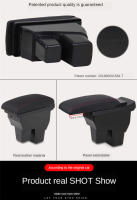 Soporte Central Para Honda Fit / Jazz 2015-2020 Caja De Almacenamiento Interior Con 3 USB Material PU Y Plástico ABS - details 3