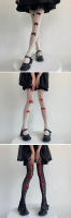 Medias De Red Con Tres Lazos Para Mujer Medias De Verano Finas De Veludo Lolita Japonés Y2k Para Niñas Medias De Poliéster Solas - details 1