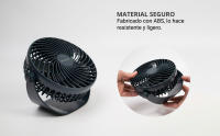 Ventilador de Escritorio con Batería Recargable USB Tipo C Portatil Inalámbrico - details 3