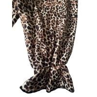 Camisa Leopardo Impresión V-Neck Botones Talla Grande Moda Casual Para Mujer Ropa Oficina Blusa Adecuada Para Edad Media - details 6