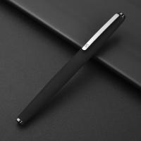 HongDian 517D Pluma Fuente De Tinta Mate Negra Con Clip De Plata Y Punta Curva EF F Para Escuela Y Oficina Suministros De Papelería Regalos - details 5